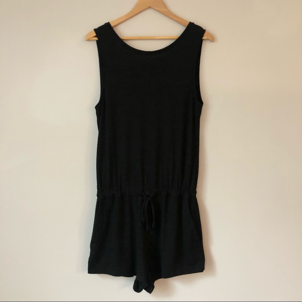 Gap High Neck Black Knit Romper